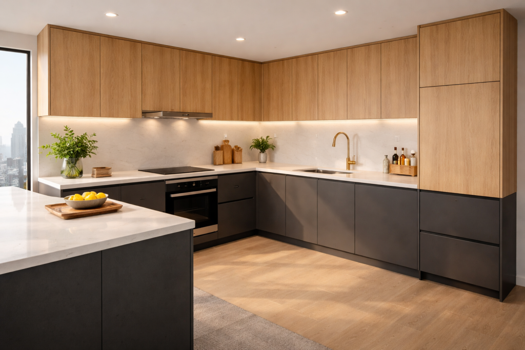 Two-Tone Kitchens: Most Popular Modular Kitchen Trend in Mumbai