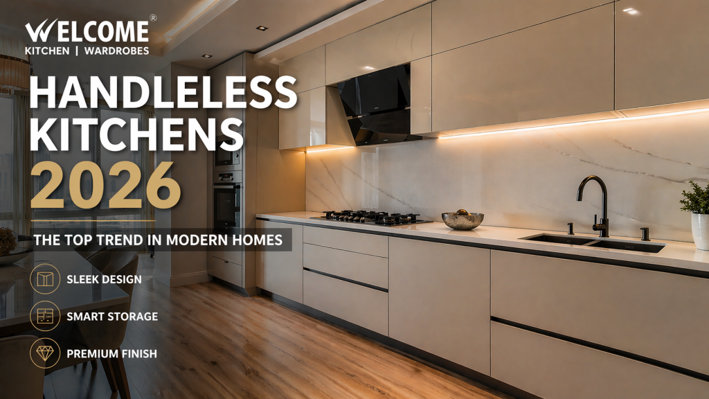 Handle-Less Kitchen Trend 2026| Welcome Kitchen